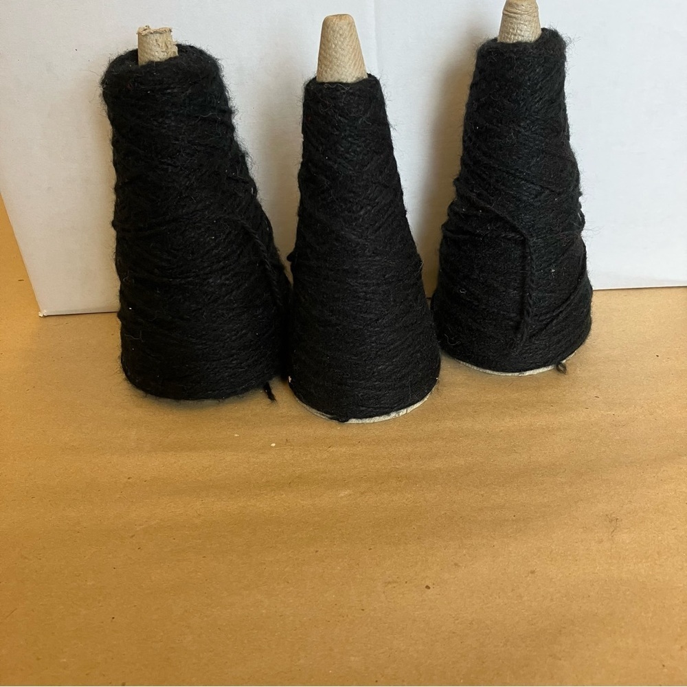 Morgan Dyeing Co. 2/9 Orlon Weaving Knitting Craft Yarn Black 7oz